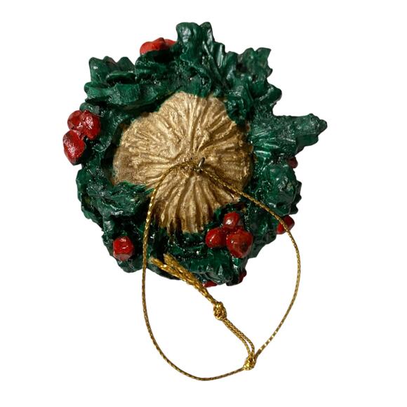 1980's Vintage Plaster Santa Claus Christmas Ornament Made in Taiwan - Picture 3 of 9